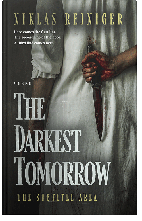 Front view of Premade Horror Book Cover - Dune