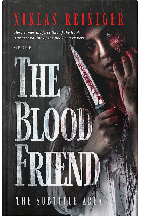 Front view of Premade Horror Book Cover - Cold Turkey