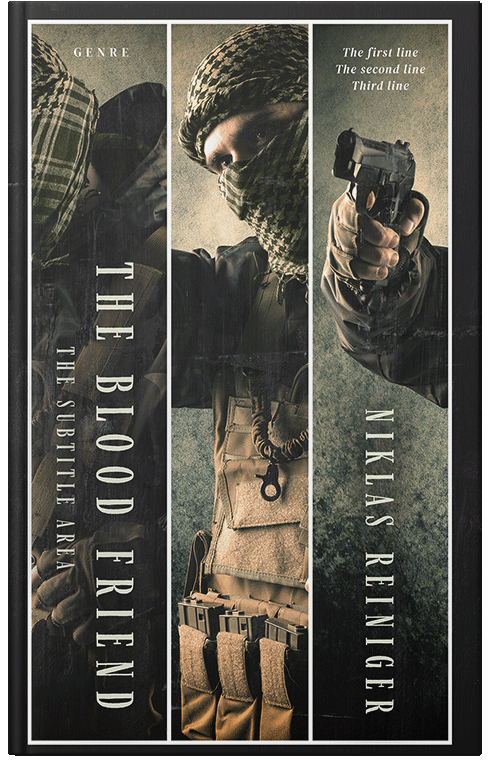 Front view of Premade Mystery & Thriller & Suspense Book Cover - Heavy Metal