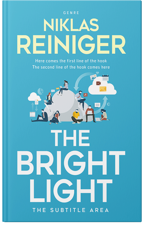 Front view of Premade Business Book Cover - Scooter