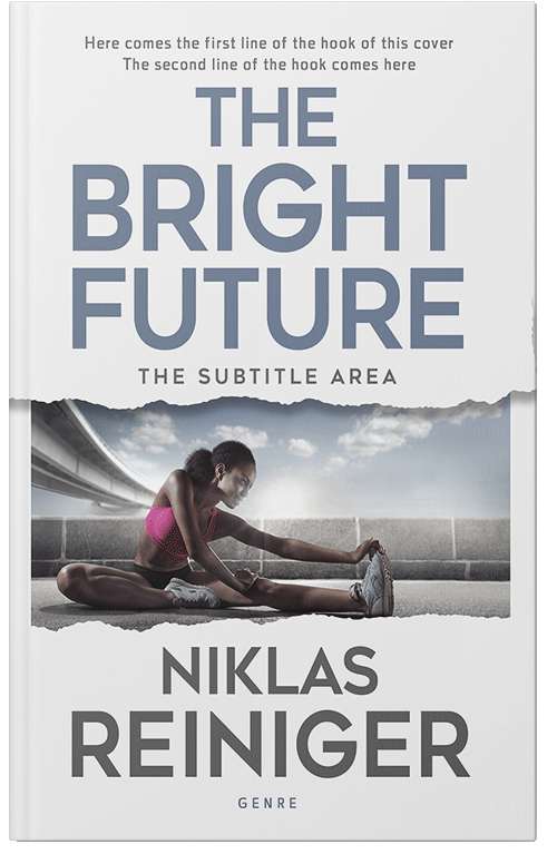 Front view of Premade Health & Dieting & Fitness Book Cover - Mid Gray