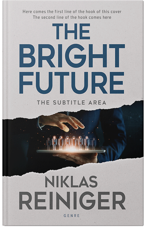 Front view of Premade Politics & Law & Society Book Cover - Swiss Coffee