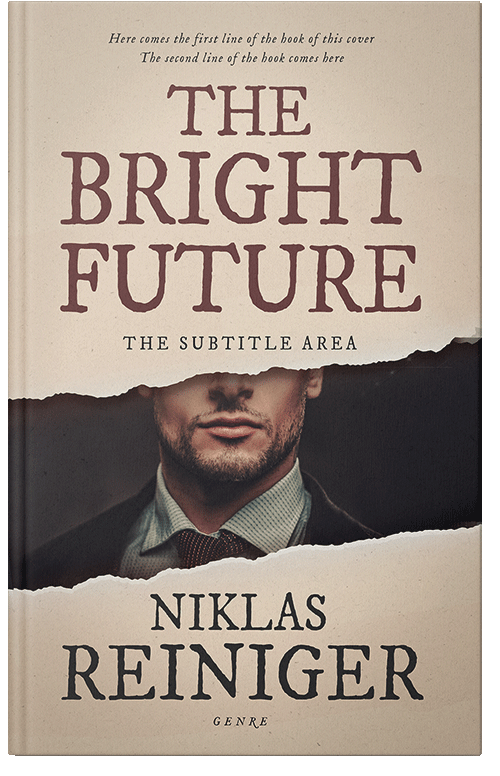 Front view of Premade Historical Book Cover - Bone