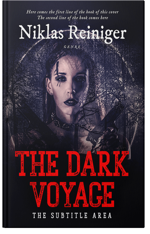 Front view of Premade Fantasy Book Cover - Ebony