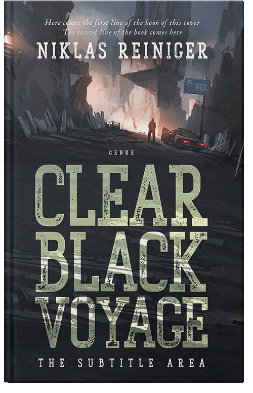 Front view of Premade Science Fiction Book Cover - Shark