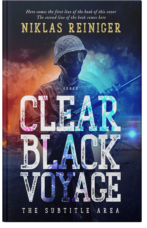 Front view of Premade Mystery & Thriller & Suspense Book Cover - Clam Shell