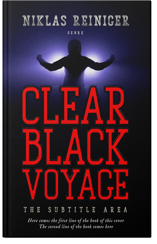 Front view of Premade Mystery & Thriller & Suspense Book Cover - Alizarin Crimson