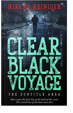 Pre Made Book Cover Ebony