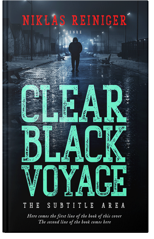 Front view of Premade Mystery & Thriller & Suspense Book Cover - Ebony