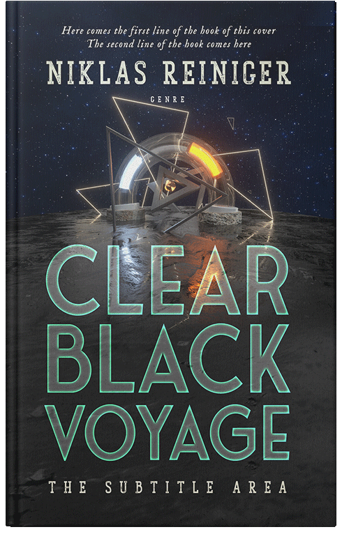 Front view of Premade Science Fiction Book Cover - Shark