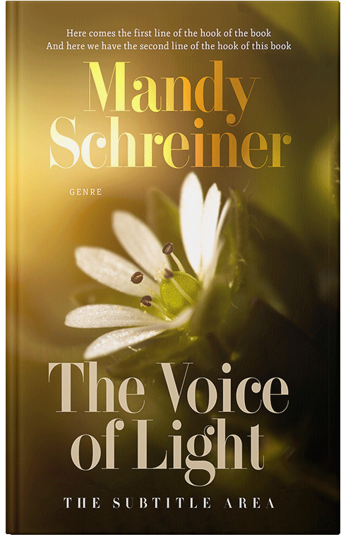 Front view of Premade Nature Book Cover - Deep Bronze