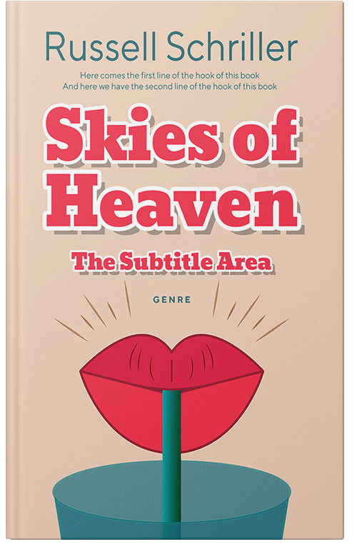 Front view of Premade Chick Lit Book Cover - Almond