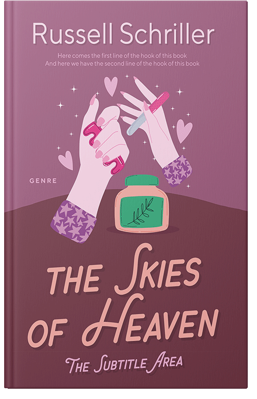 Front view of Premade Chick Lit Book Cover - Cannon Pink