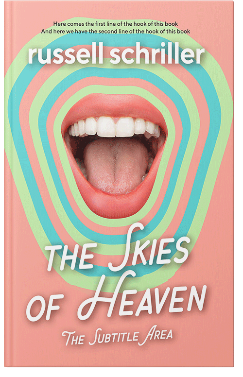 Front view of Premade Abstract Book Cover - Cashmere