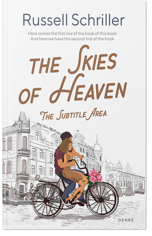 Front view of Premade Romance Book Cover - Swirl