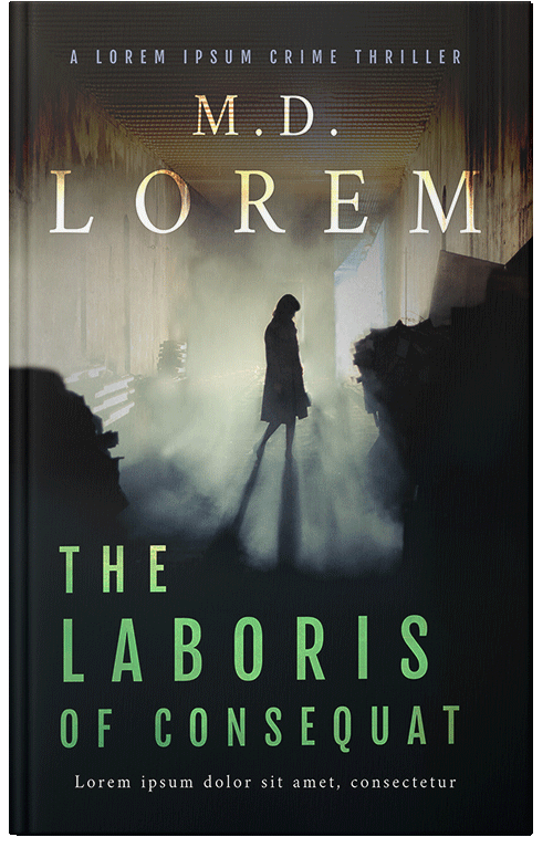 Front view of Premade Horror Book Cover - Eagle