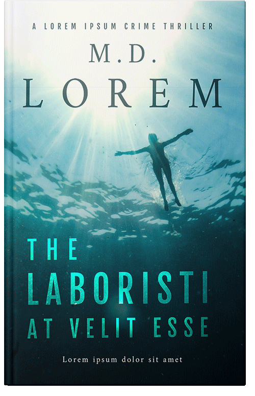 Front view of Premade Action & Adventure Book Cover - Harp