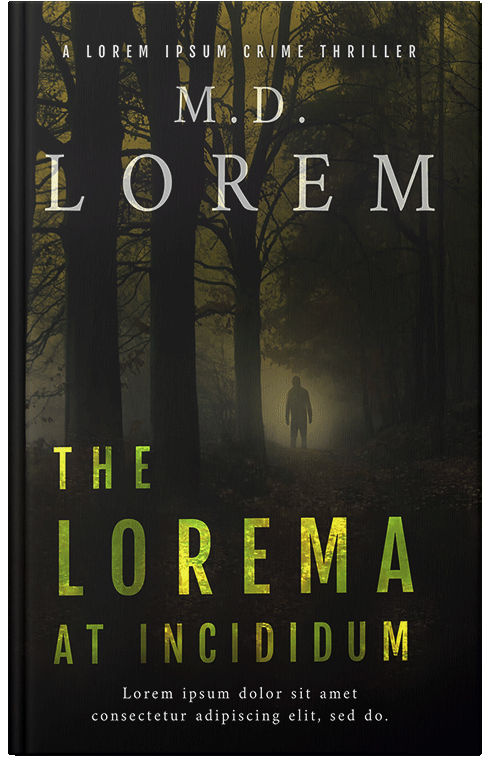 Front view of Premade Mystery & Thriller & Suspense Book Cover - Oil