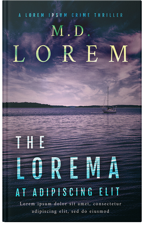 Front view of Premade Action & Adventure Book Cover - Mirage