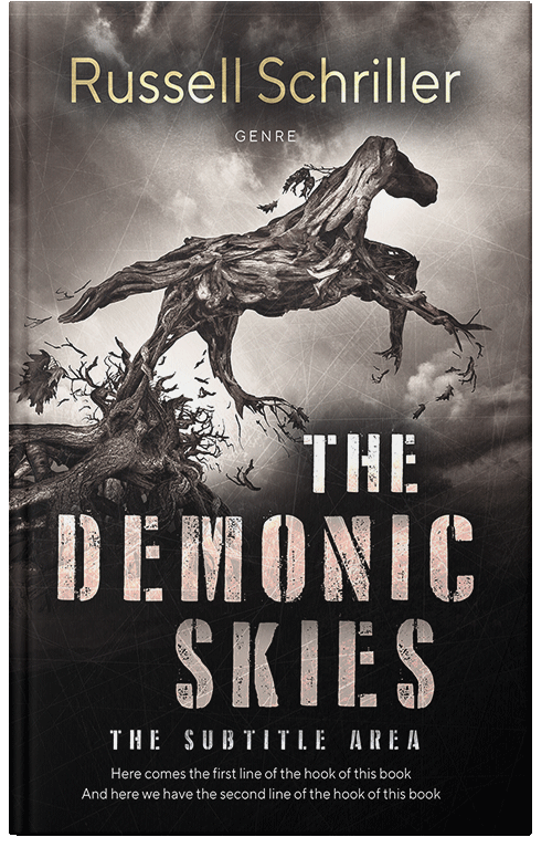 Front view of Premade Horror Book Cover - Sisal