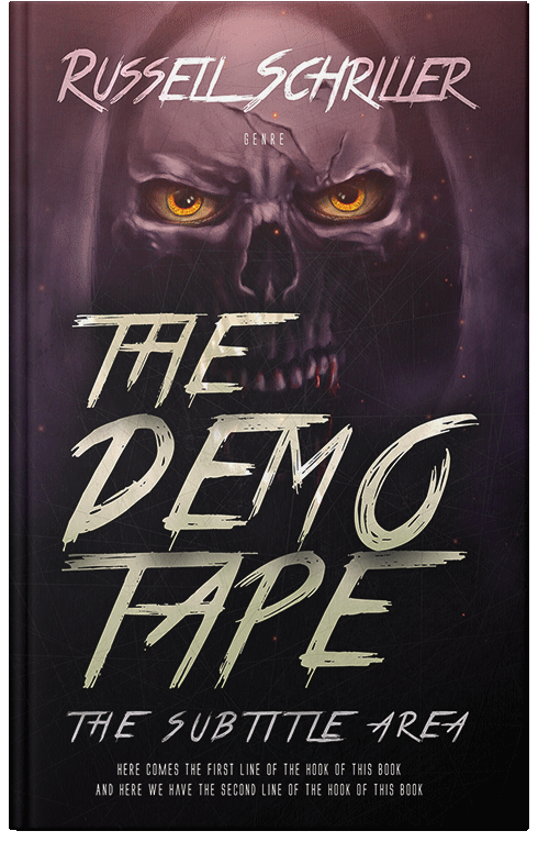 Front view of Premade Horror Book Cover - Bison Hide