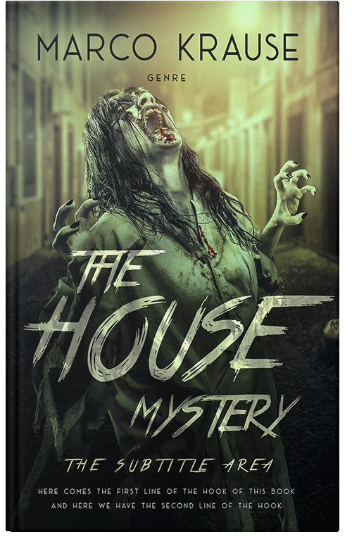 Front view of Premade Horror Book Cover - Pine Glade