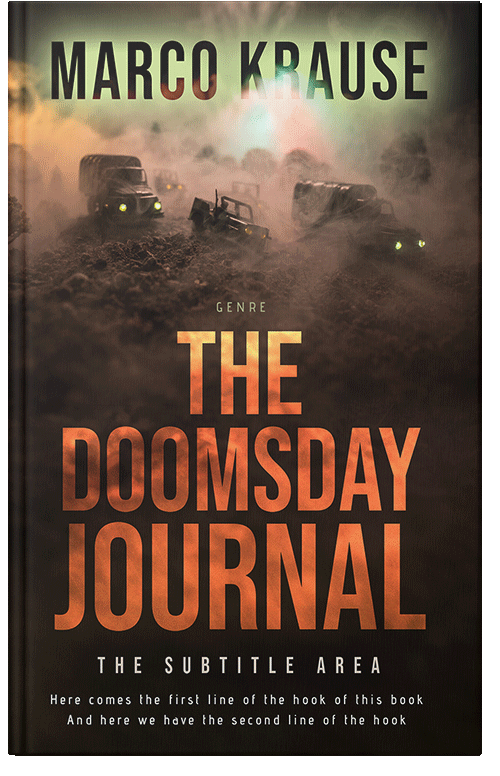 Front view of Premade Action & Adventure Book Cover - Whiskey