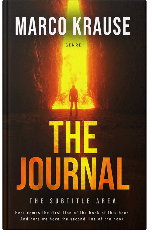 Front view of Premade Apocalyptica Book Cover - Gamboge