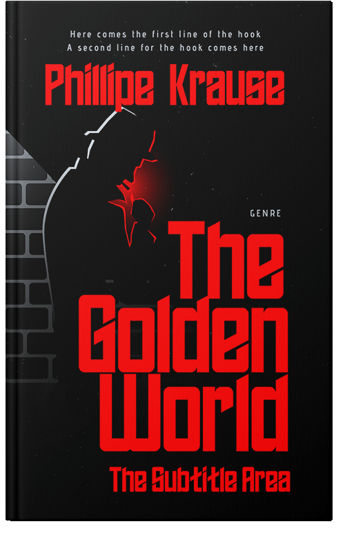 Front view of Premade Mystery & Thriller & Suspense Book Cover - Black