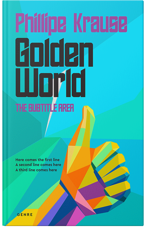 Front view of Premade Abstract Book Cover - Raw Sienna