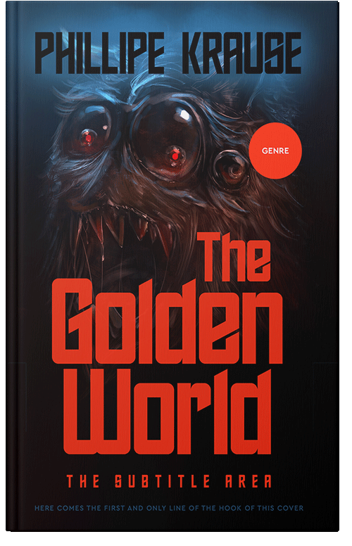 Front view of Premade Horror Book Cover - Pomegranate