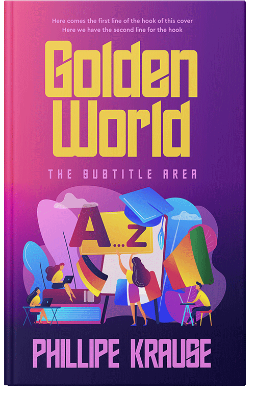 Front view of Premade Education Book Cover - Seance