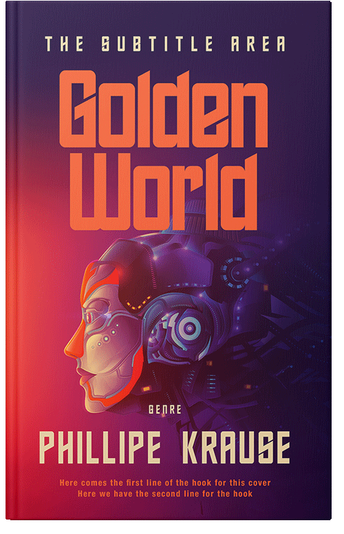 Front view of Premade Science Fiction Book Cover - Valentino