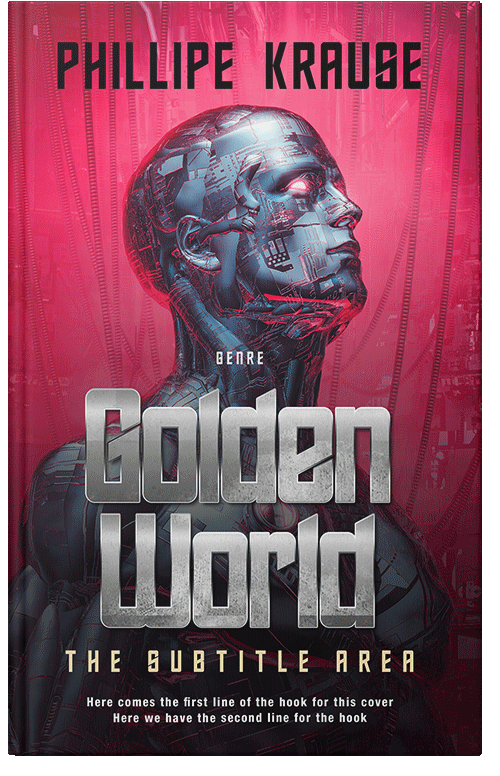 Front view of Premade Science Fiction Book Cover - Hibiscus