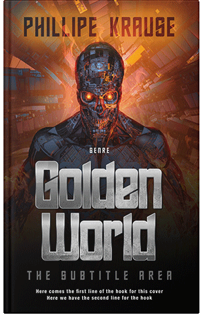 Premade Book Cover Antique Brass