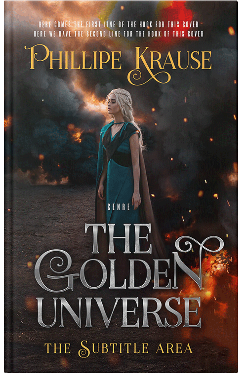 Front view of Premade Fantasy Book Cover - Cocoa Brown