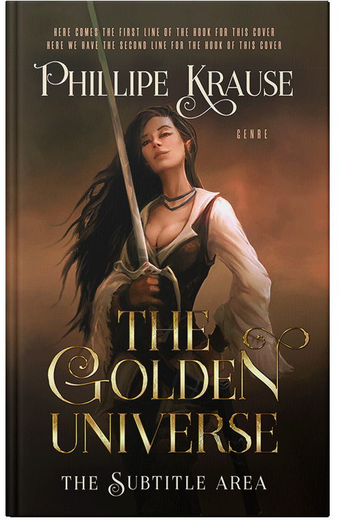 Front view of Premade Science Fiction Book Cover - Karaka