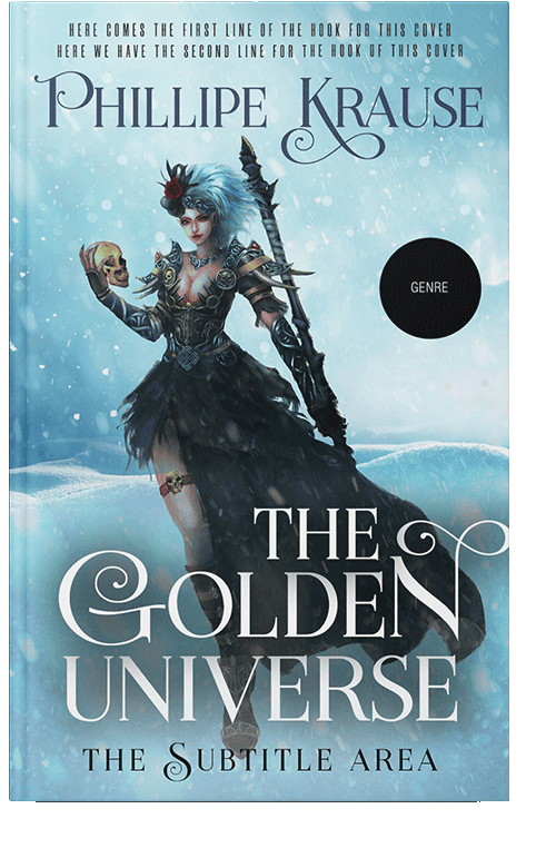 Front view of Powder Blue #25151 - Premade Fantasy Book Cover