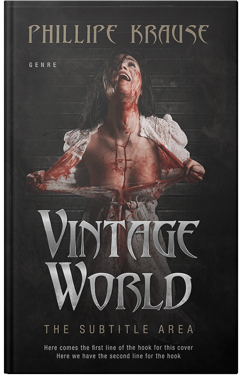 Front view of Premade Horror Book Cover - Cod Gray