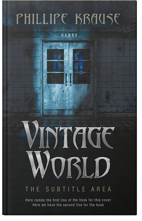 Front view of Premade Horror Book Cover - Shark