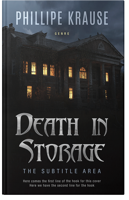 Front view of Premade Mystery & Thriller & Suspense Book Cover - Woodsmoke