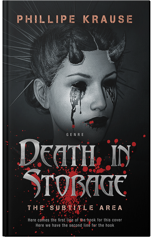 Front view of Premade Horror Book Cover - Del Rio