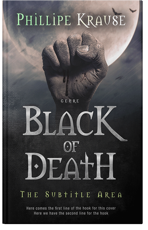 Front view of Premade Apocalyptica Book Cover - Shark