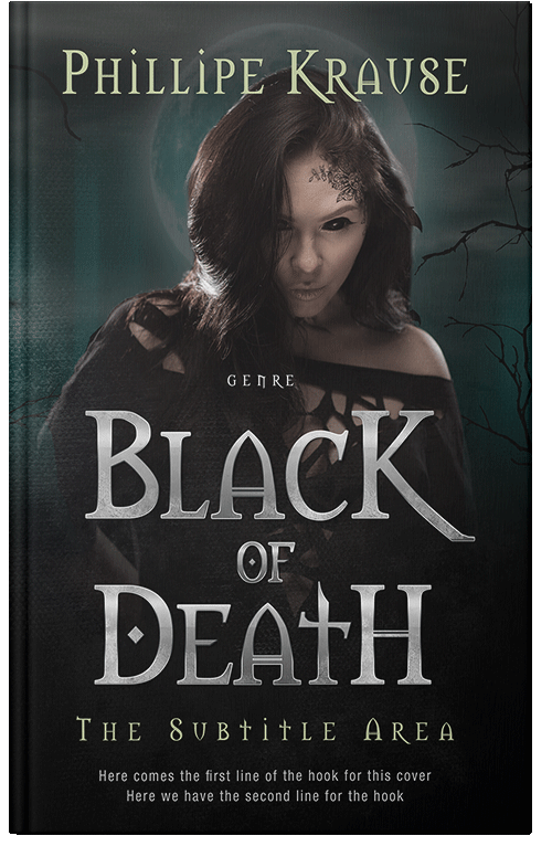 Front view of Premade Horror Book Cover - Woodsmoke