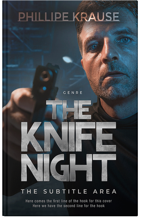 Front view of Premade Mystery & Thriller & Suspense Book Cover - Silk