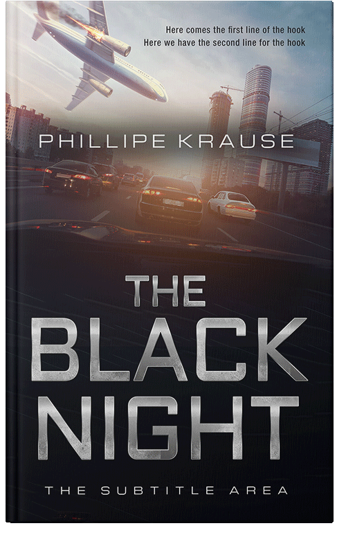 Front view of Premade Action & Adventure Book Cover - Cloud