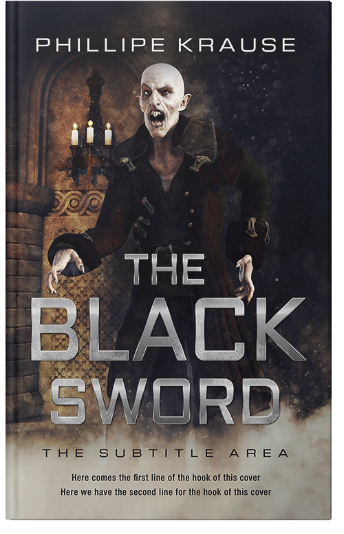 Front view of Premade Horror Book Cover - Tea