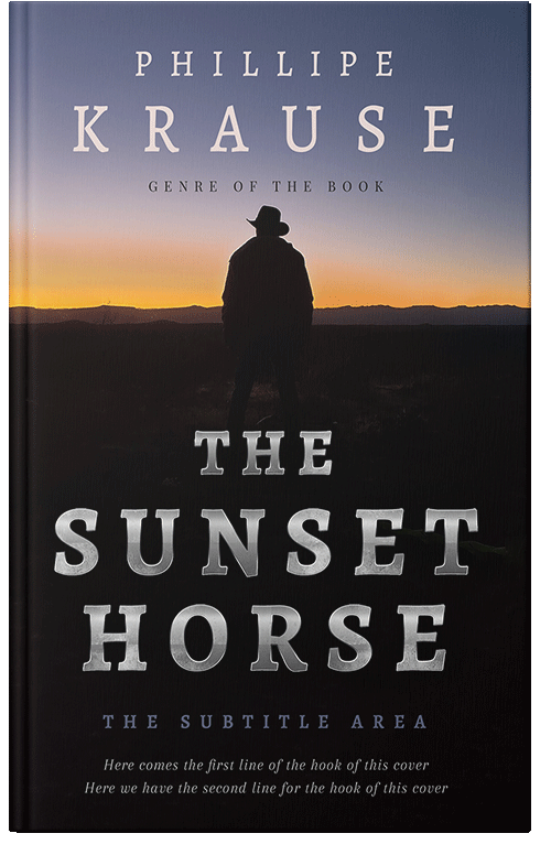 Front view of Premade Action & Adventure Book Cover - Woodsmoke