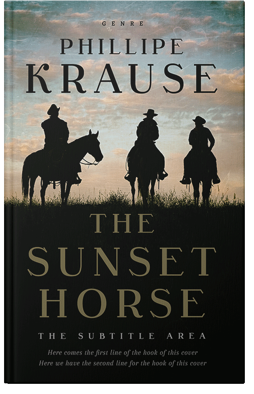 Front view of Premade Action & Adventure Book Cover - Nomad