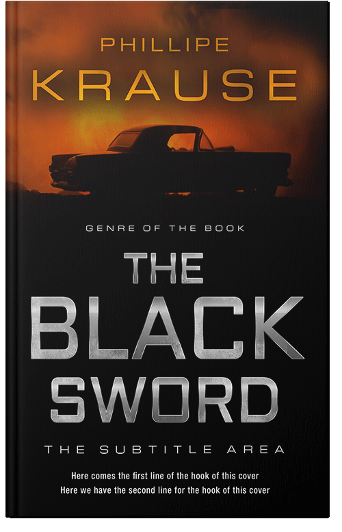 Front view of Premade Mystery & Thriller & Suspense Book Cover - Graphite